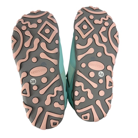 New MISHANSHA Water Resistant Hiking Boots Anti Skid Shoes Teal Sz 7 38 - Picture 13 of 16